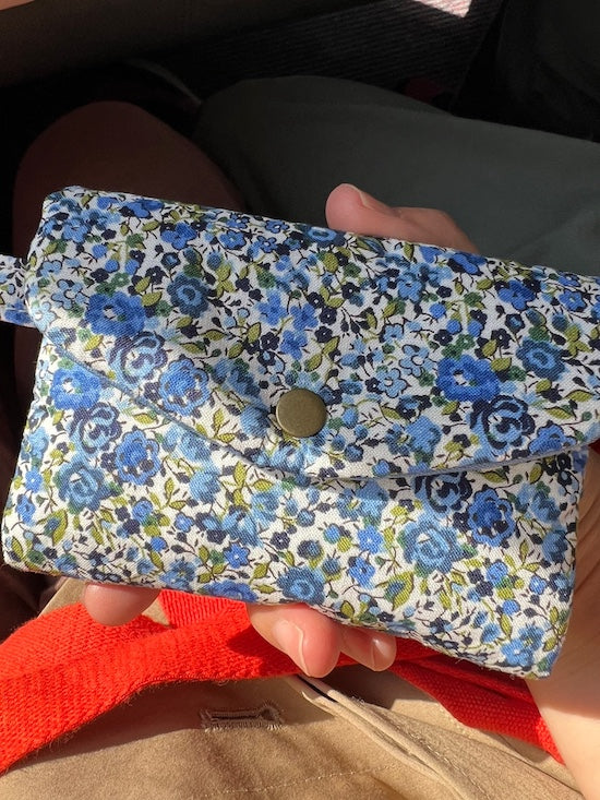 Mini Clutch_Blue Flower