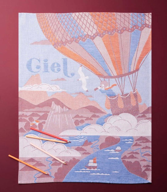 [Moutet] Tea towel_Ciel