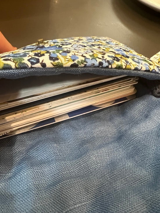 Mini Clutch_Blue Flower