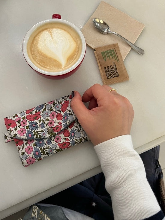 Mini Clutch_poppy and daisy