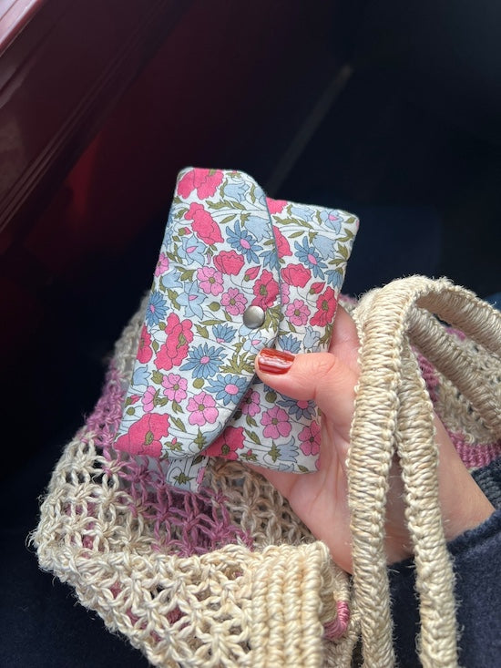 Mini Clutch_poppy and daisy